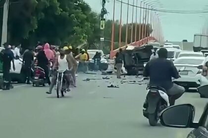 Registran accidente de tránsito en puente Higuamo, en SPM