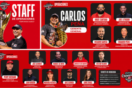 Estos son los integrantes de Operaciones de Béisbol del Escogido para 2026-2027