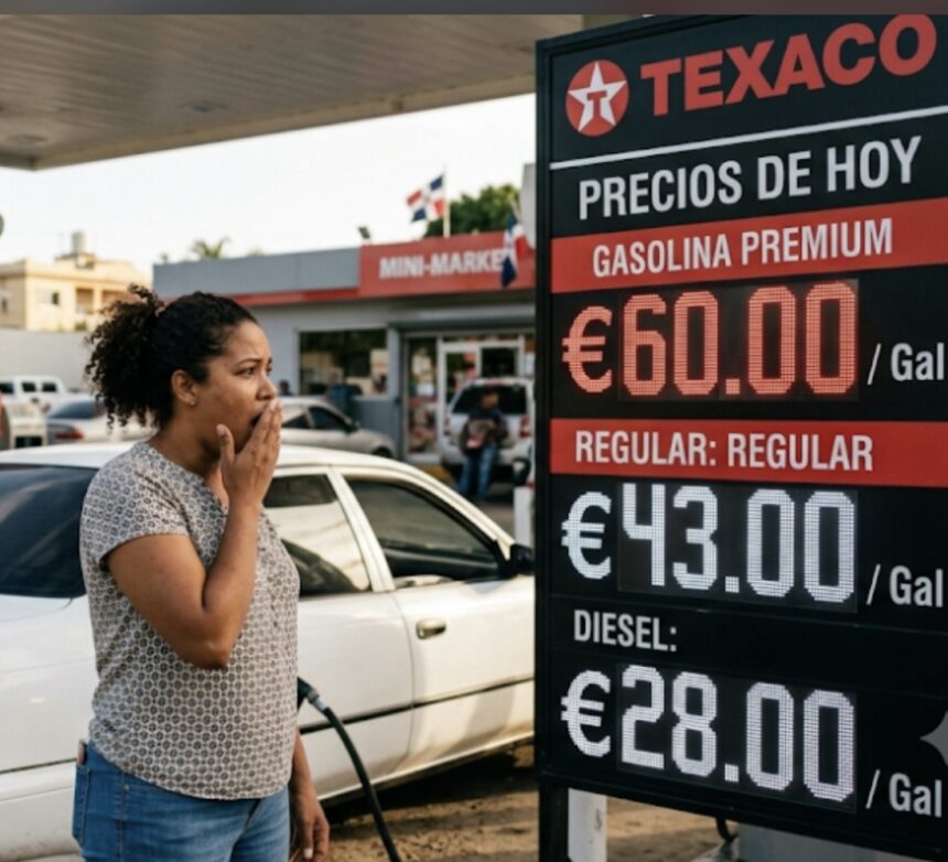 Gasolina Premium ha subido 60 pesos en solo 6 meses en RD; la regular 43 pesos