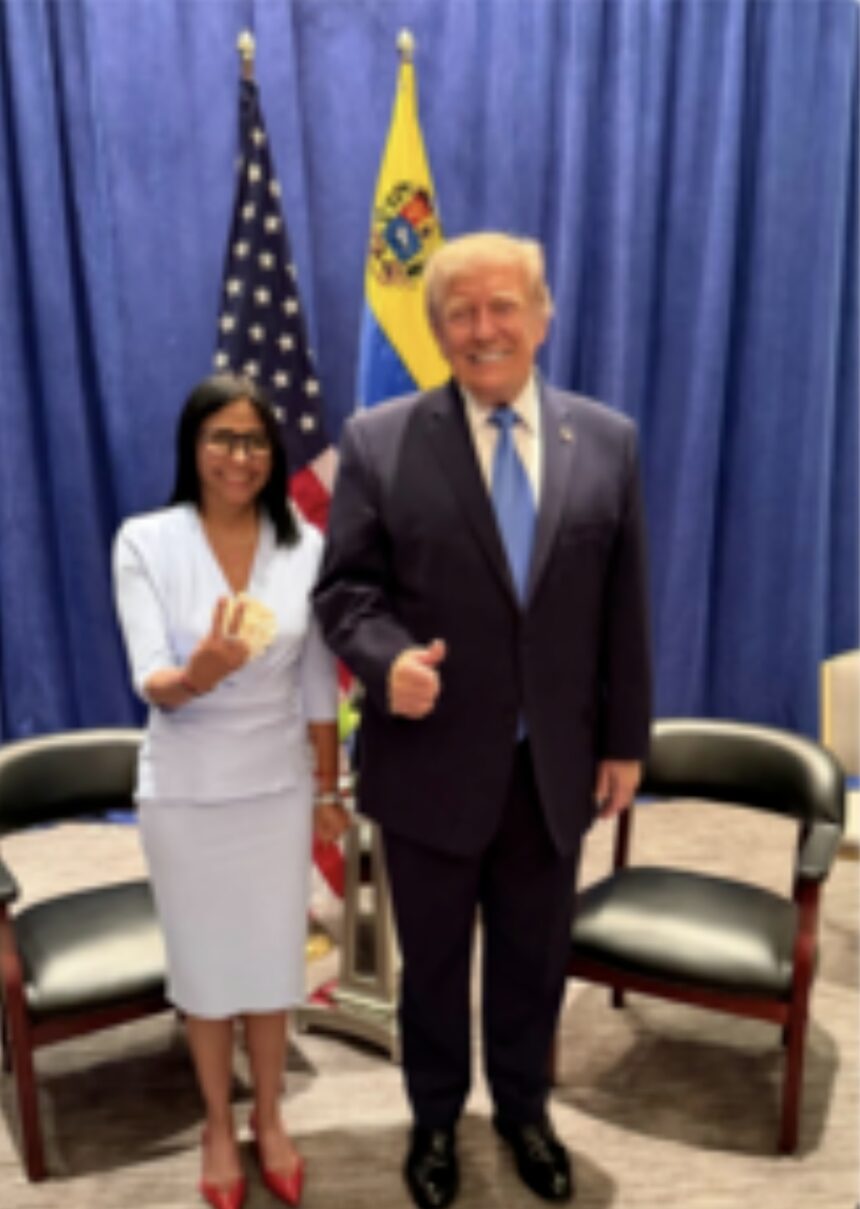 Delcy Rodríguez da detalles de su "histórica reunión" con Trump