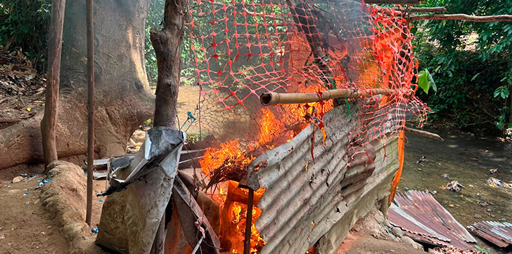 PN se tira en cuatro presuntos puntos de drogas en SFM y ocupa “de todo”