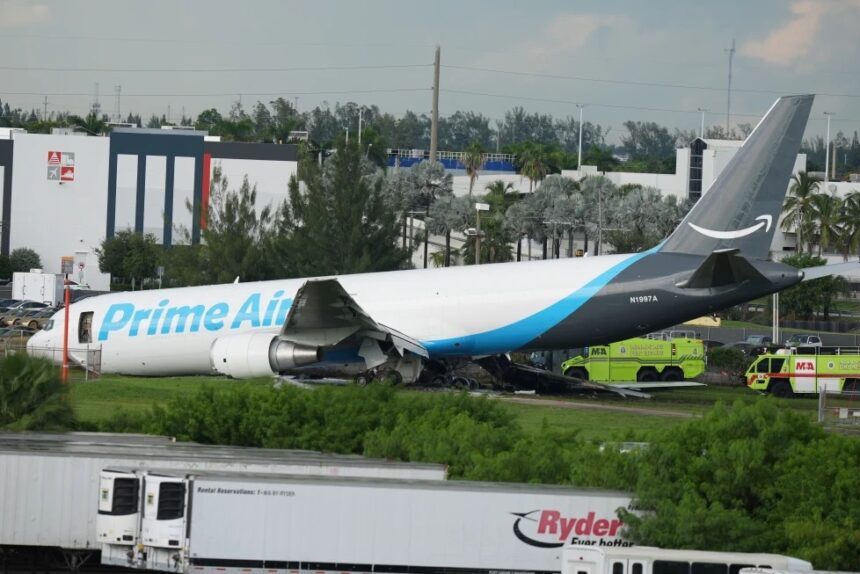 Cinco muertos tras accidente de avión de carga de Amazon en Miami