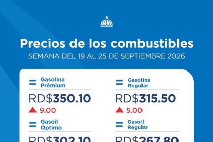 Gobierno dispone aumento en gasolina premium de 9 pesos y la regular 5