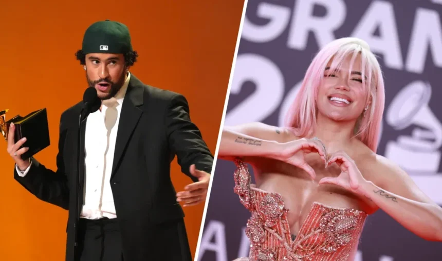 Karol G y Bad Bunny dominan las nominaciones de los HEAT al Estilo Jalisco