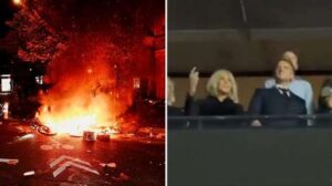 Macron, blanco de memes tras aparecer un video en que disfruta de un 'show' de Celine Dion en víspera de las protestas