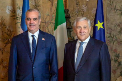 Abinader y viceprimer ministro y ministro de Asuntos Exteriores de Italia, Antonio Tajani, acuerdan fortalecer la cooperación económica, las inversiones y la seguridad entre República Dominicana e Italia