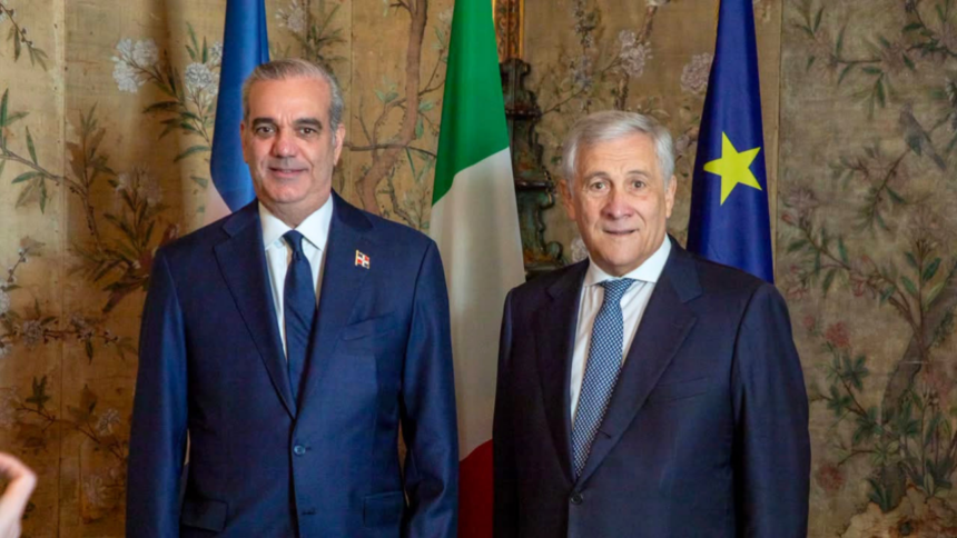 Abinader y viceprimer ministro y ministro de Asuntos Exteriores de Italia, Antonio Tajani, acuerdan fortalecer la cooperación económica, las inversiones y la seguridad entre República Dominicana e Italia