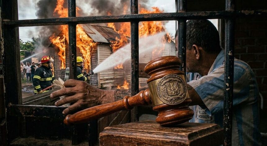 Condena de 30 años para hombre que participó en incendio de una casa habitada en Monte Plata