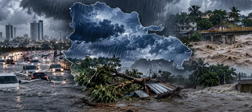 Las lluvias más intensas que han golpeado a RD en los últimos cinco años