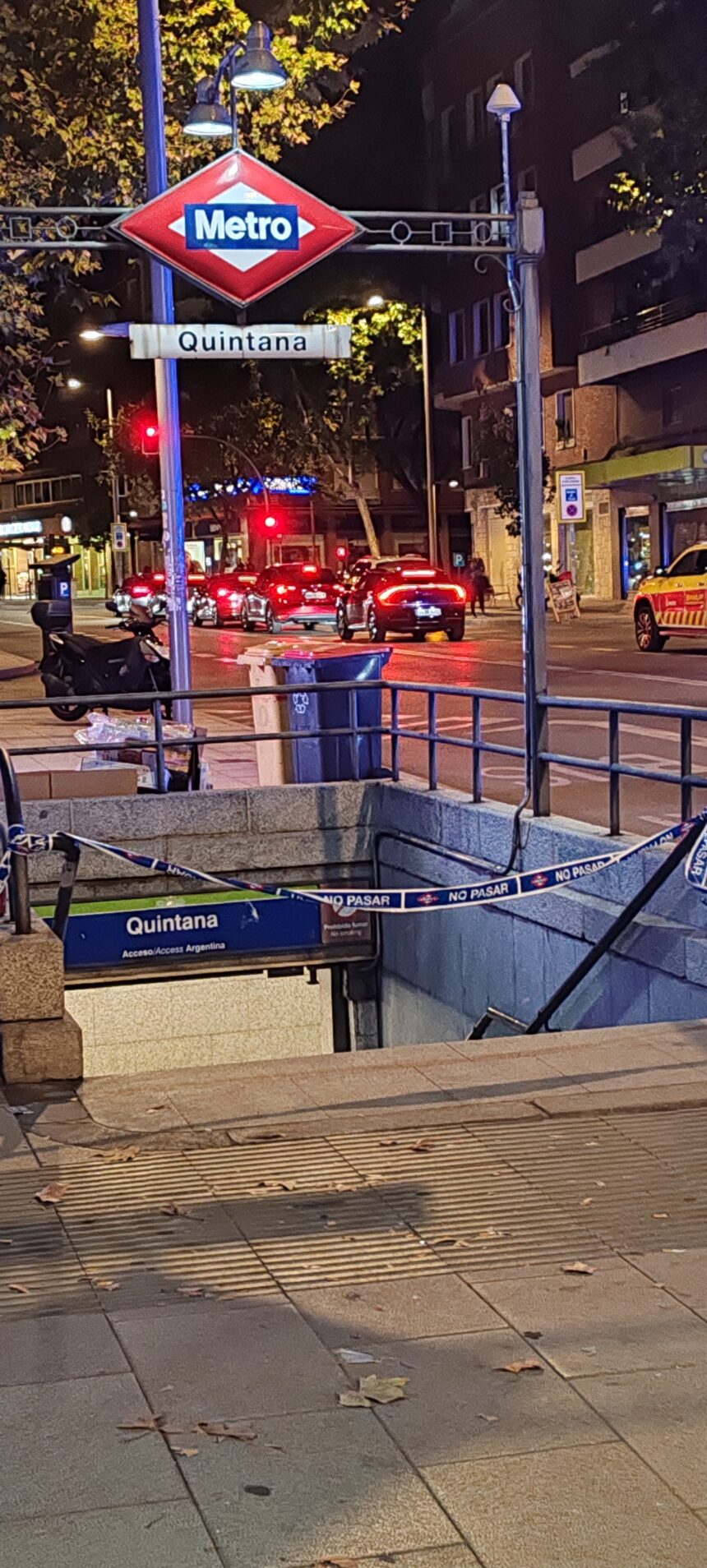 Interrumpido el servicio en la Línea 5 de Metro tras arrojarse un hombre a las vías en Quintana