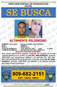 PN busca a “Gordito” por presuntos robos agravados en Santiago 7 PN busca a “Gordito” por presuntos robos agravados en Santiago
